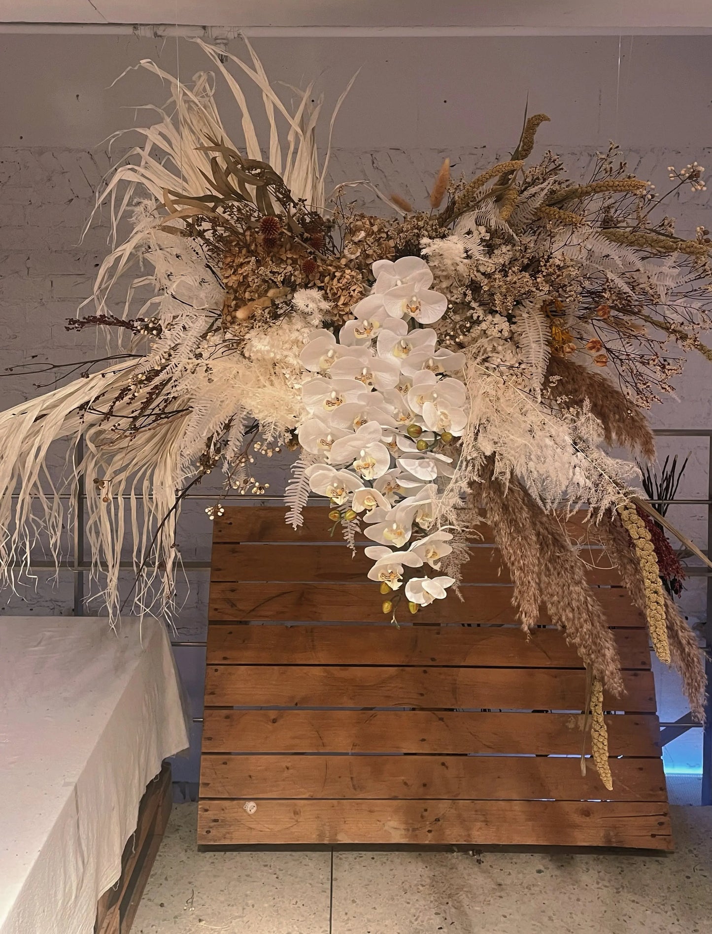 Dried Floral Installations Rosy Isle
