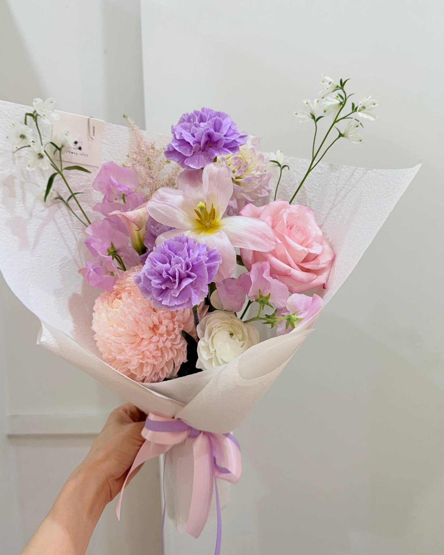 Soft Lilac & Pink Rosy Isle