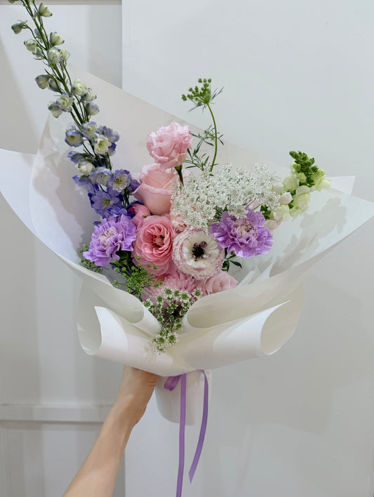 Soft Lilac & Pink Rosy Isle