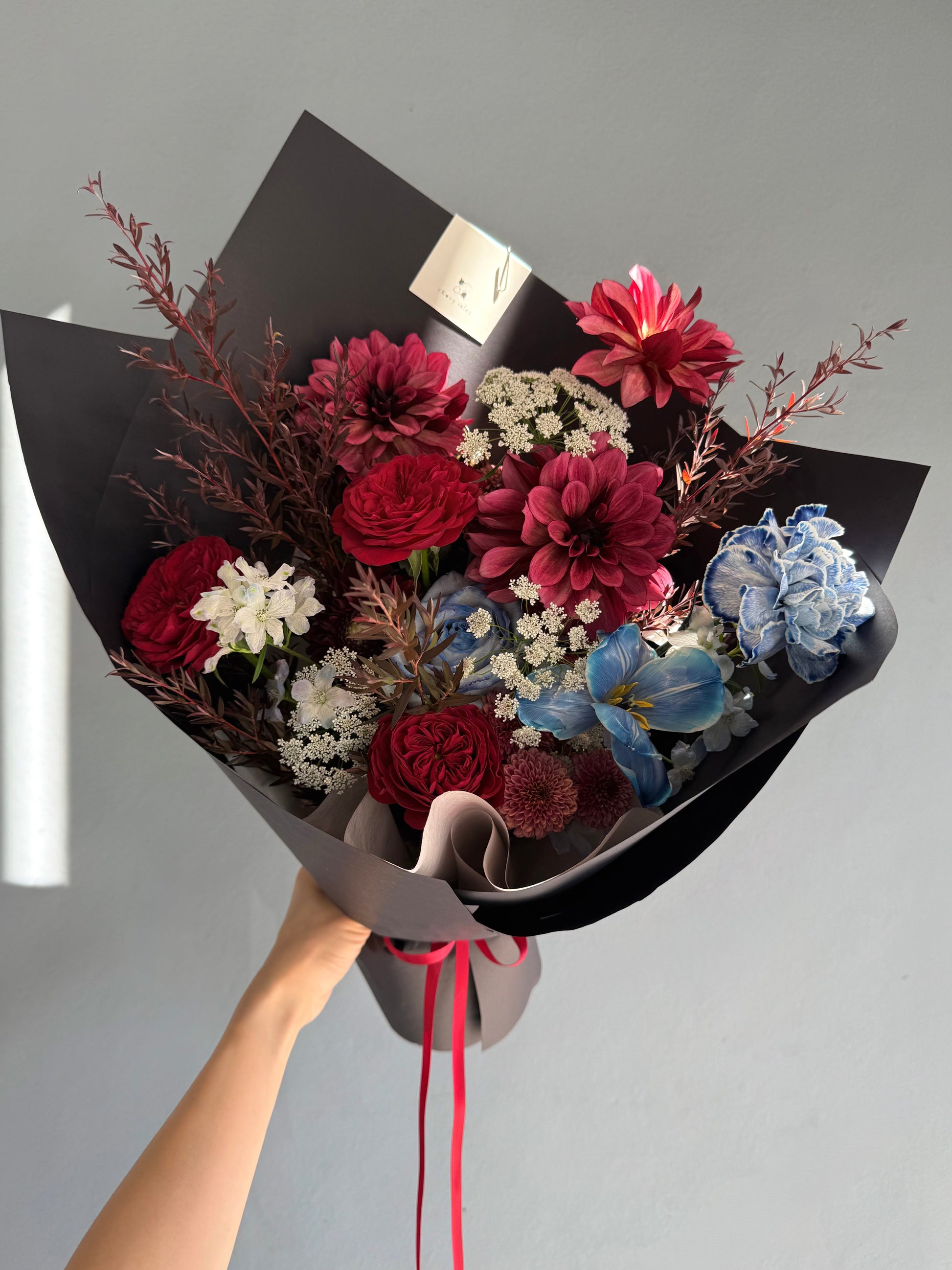 Crimson & Blue Rosy Isle