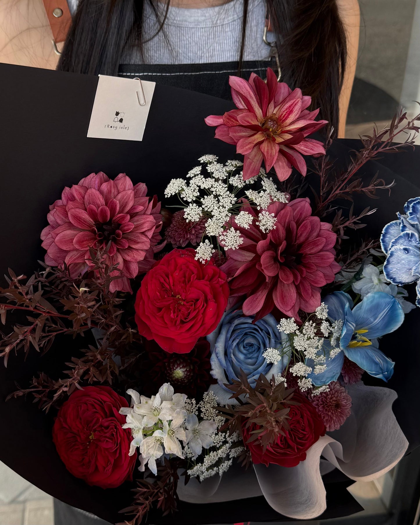 Crimson & Blue Rosy Isle
