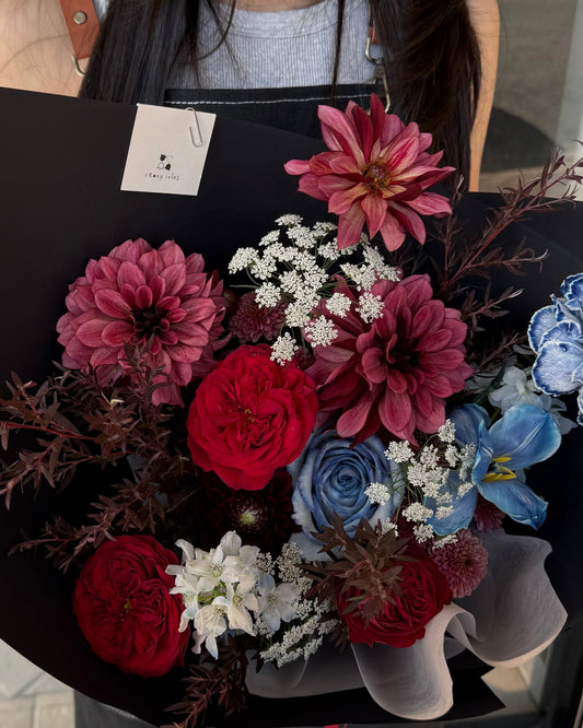 Crimson & Blue Rosy Isle