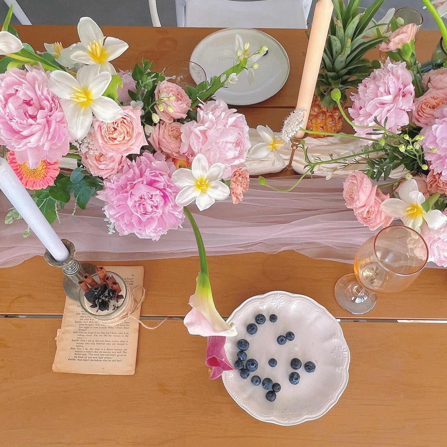 Table Arrangements Rosy Isle
