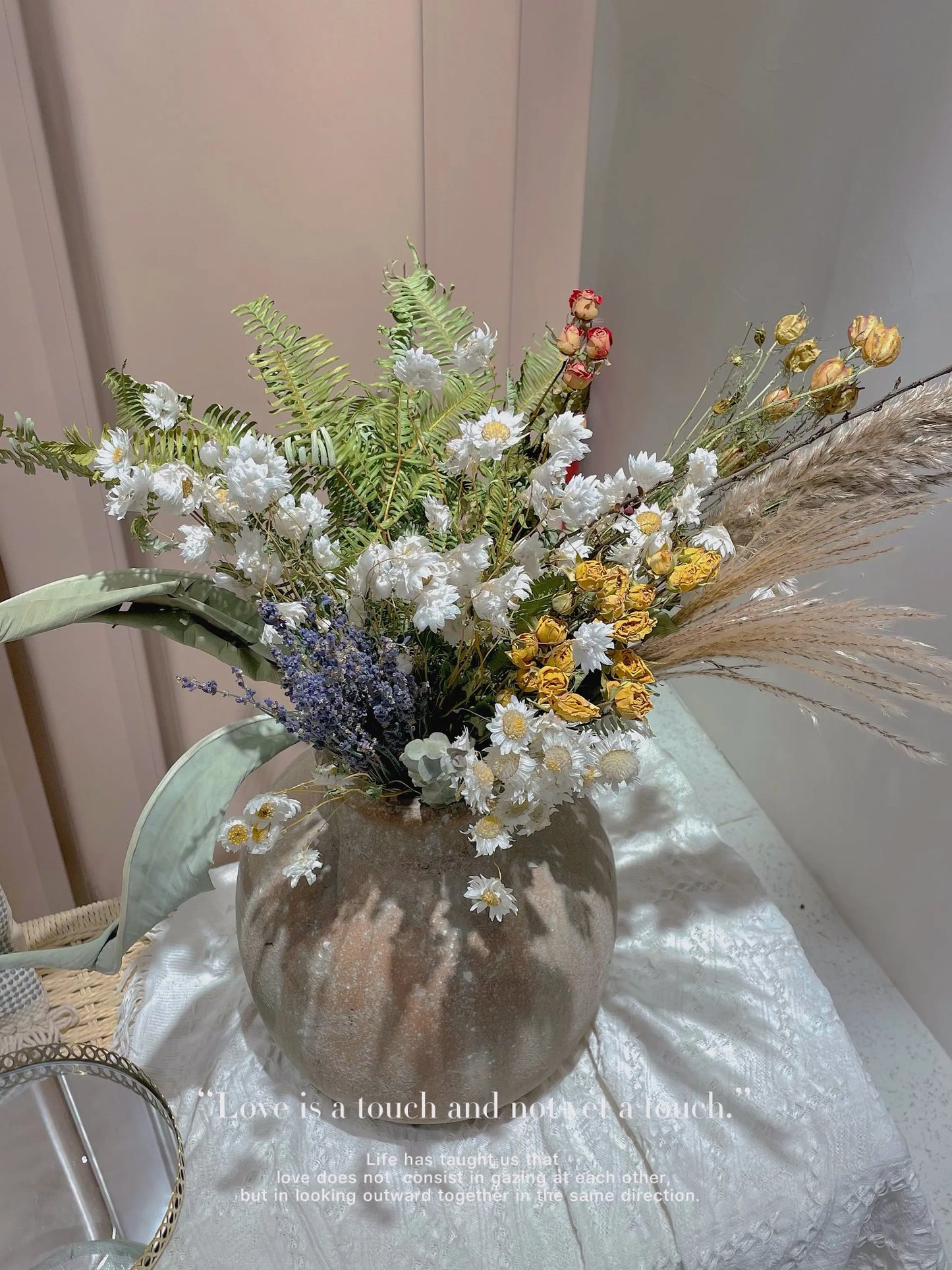 Dried Floral Installations Rosy Isle
